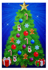 Starry Night Felt Christmas Tree